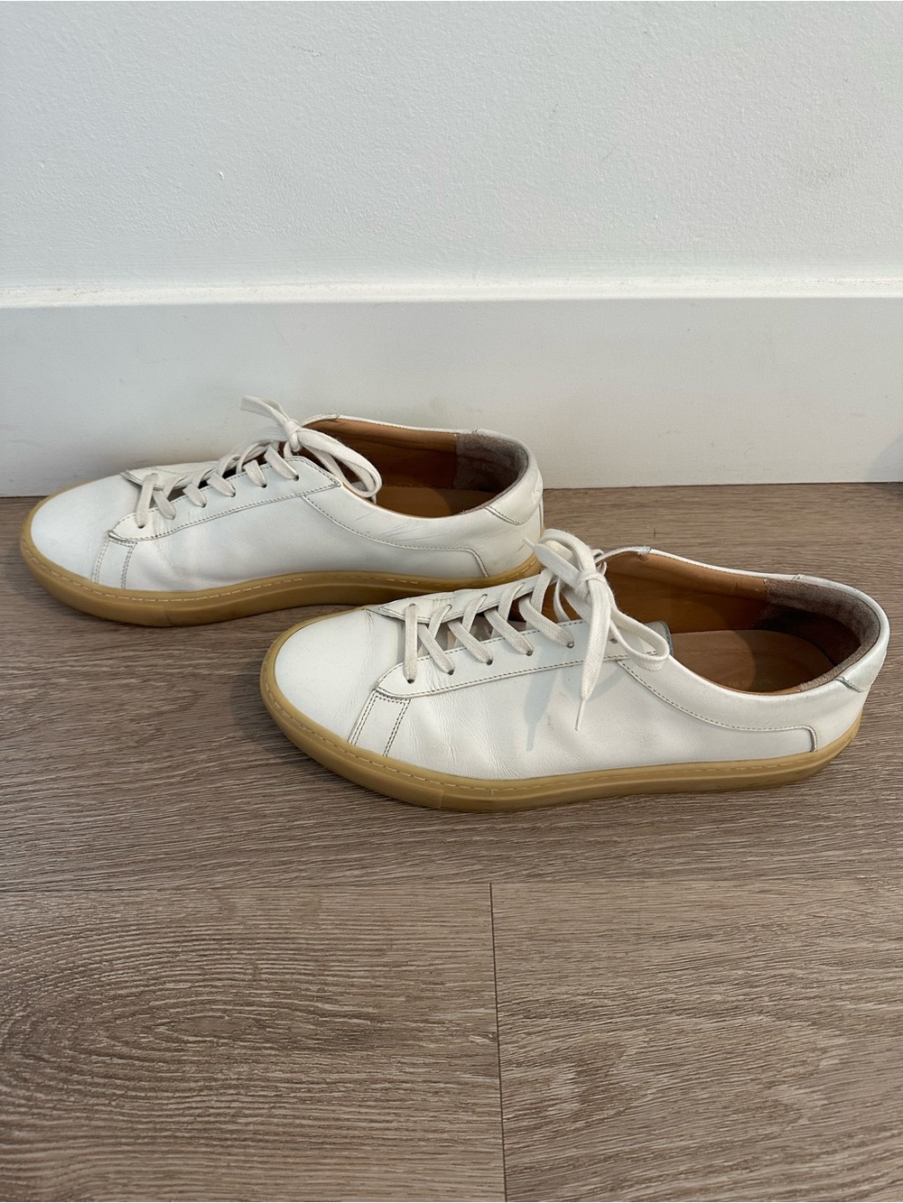 KOIO Capri Leather Sneakers — White with Light Gum Sole - Picture 5 of 8